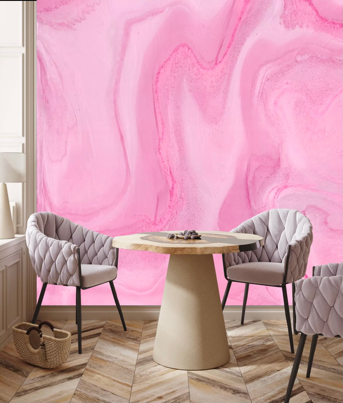 QUARTZ MURAL: Pink