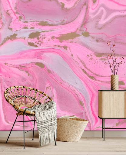 CALACATTA MURAL: Pink