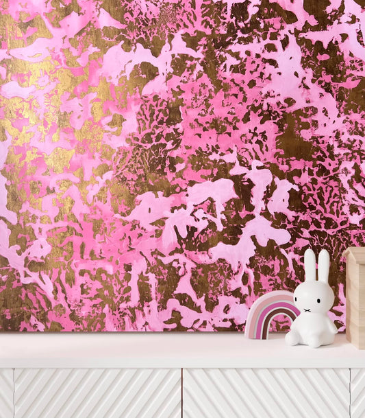 PATINA METALLICS WALLPAPER: Rose & Gold  (2 Roll Pack)
