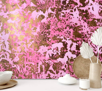PATINA METALLICS WALLPAPER: Rose & Gold  (2 Roll Pack)