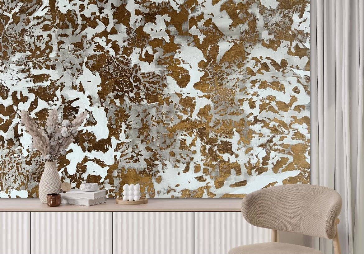 PATINA METALLICS WALLPAPER: Gold & Silver  (2 Roll Pack)