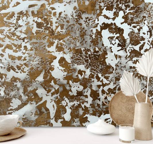 PATINA METALLICS WALLPAPER: Gold & Silver  (2 Roll Pack)