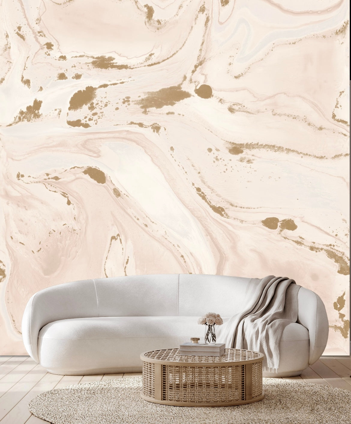 CALACATTA MURAL: Blush