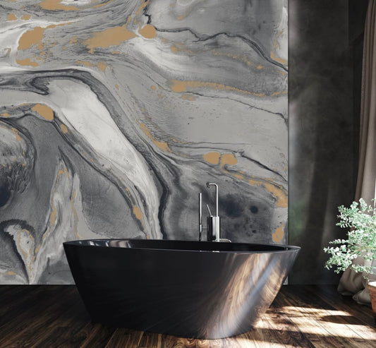 CALACATTA MURAL: Noir