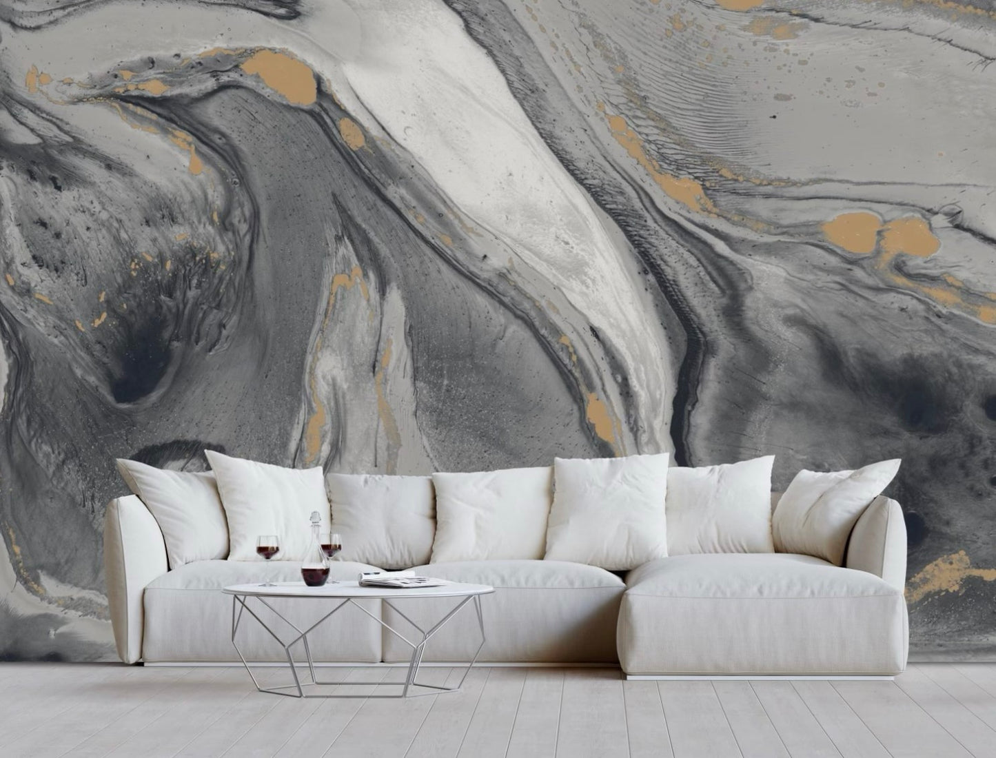 CALACATTA MURAL: Noir