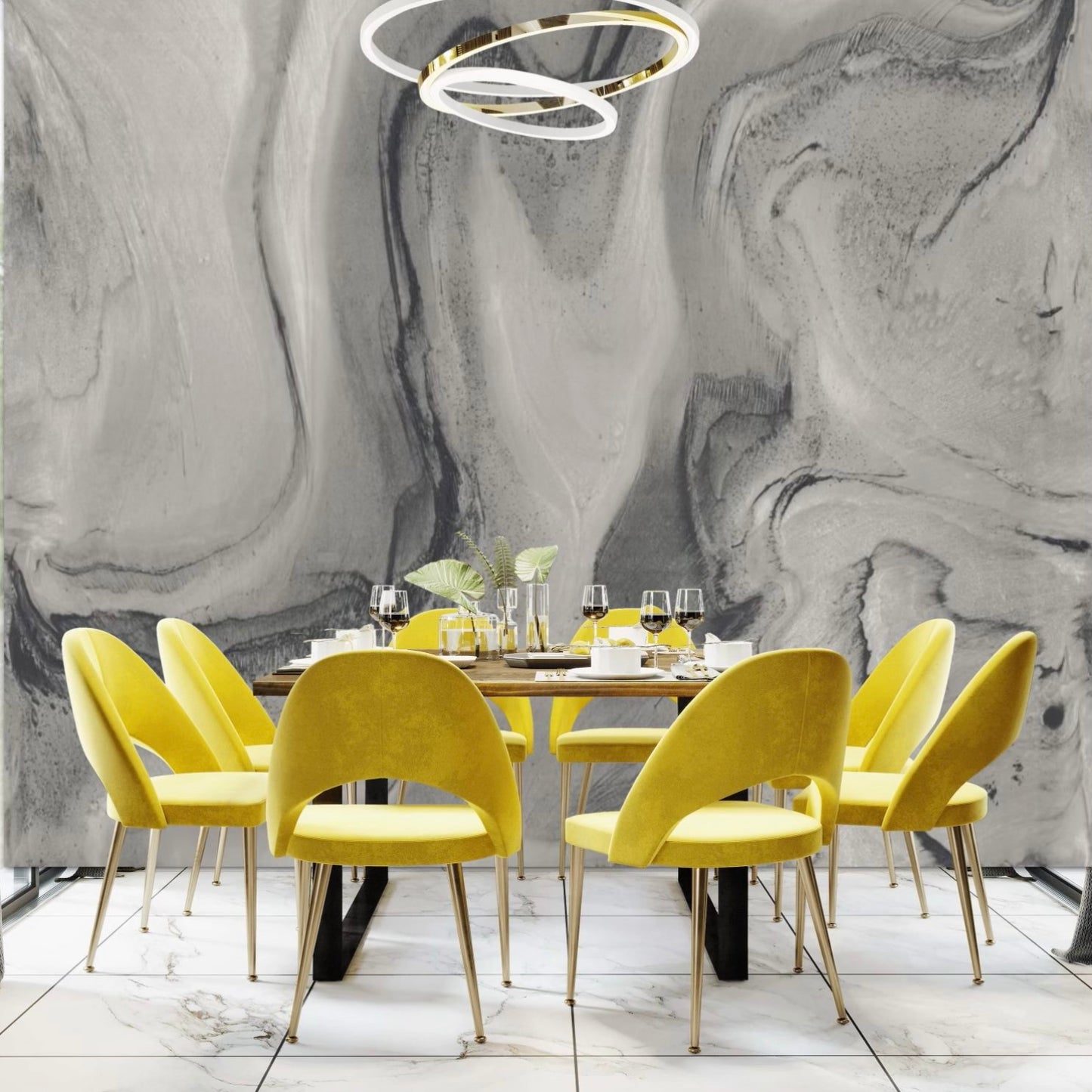 QUARTZ MURAL: Pewter