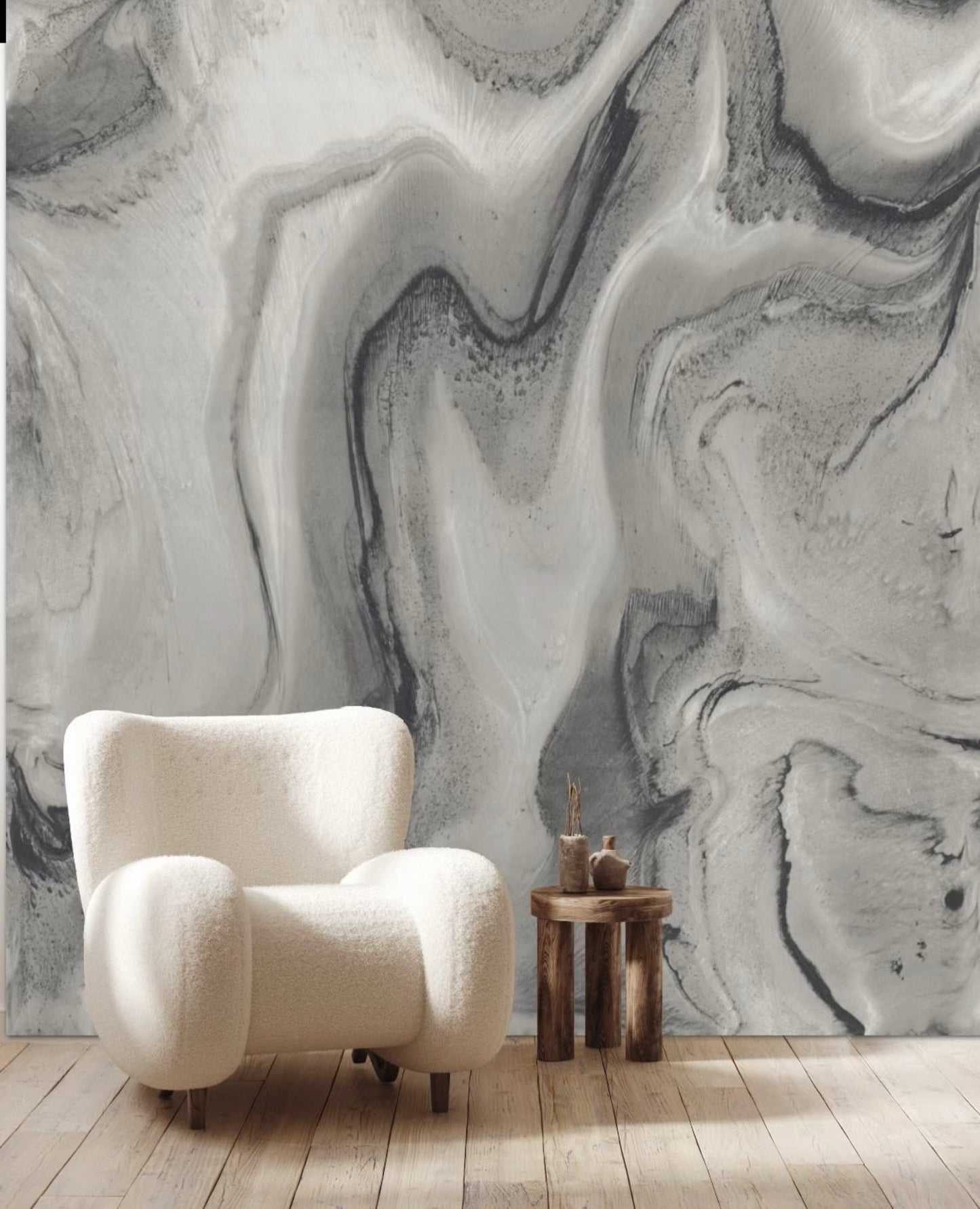 QUARTZ MURAL: Pewter