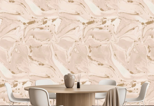 CALACATTA WALLPAPER: Blush